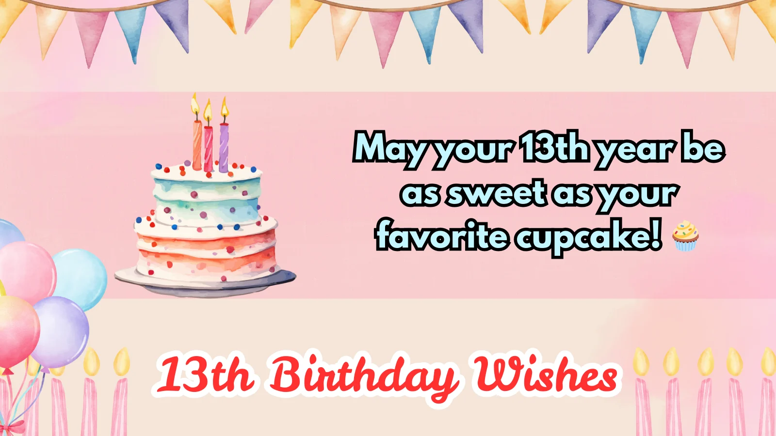 13th birthday wishes