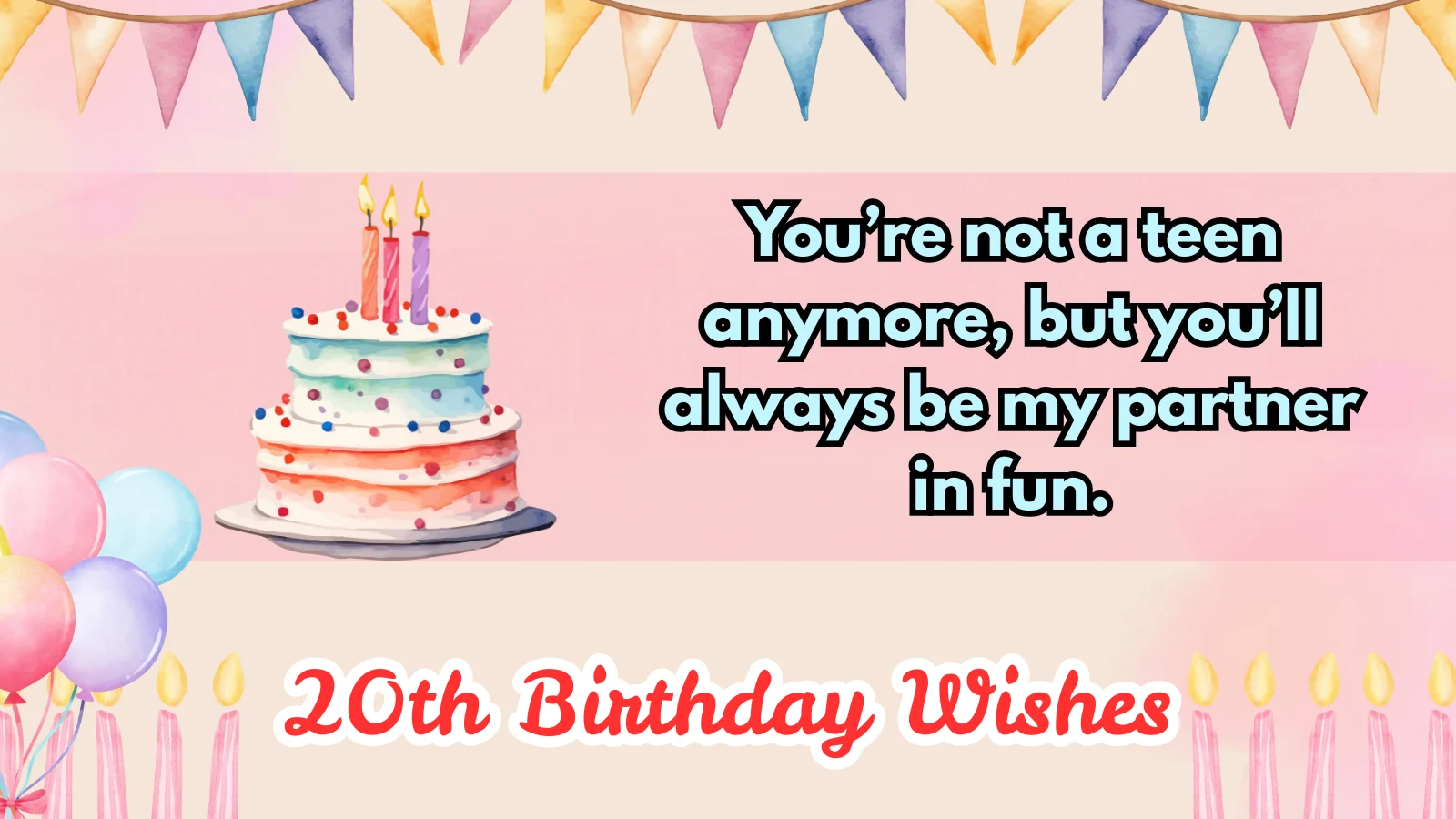 20th birthday wishes