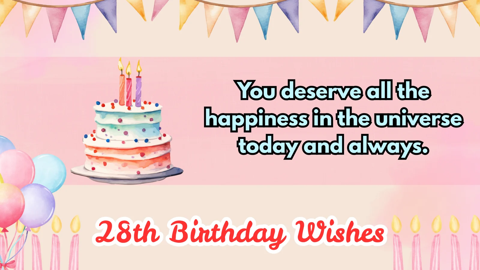 28th birthday wishes