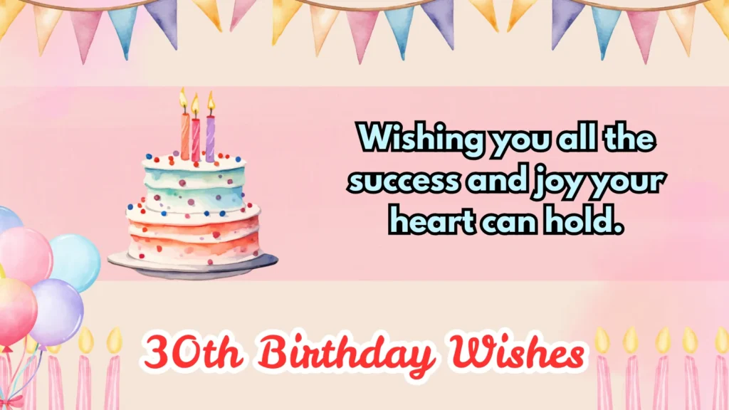 30th birthday wishes