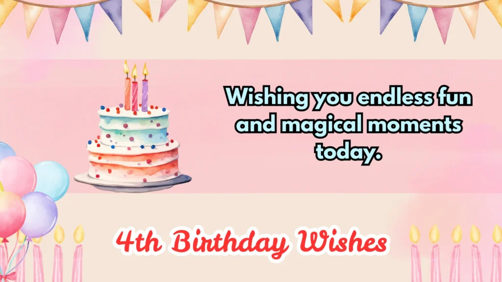 4th birthday wishes