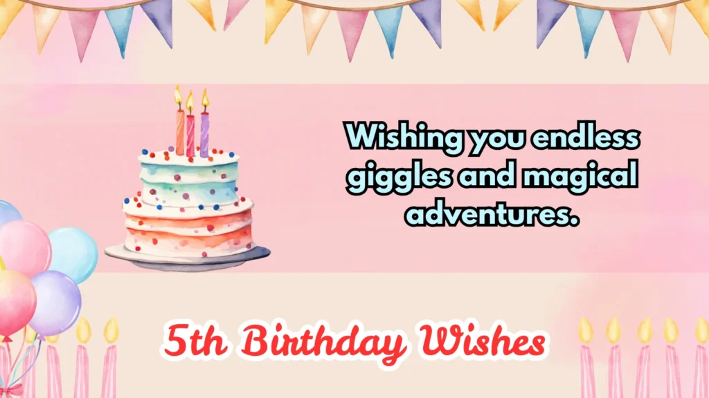 5th birthday wishes