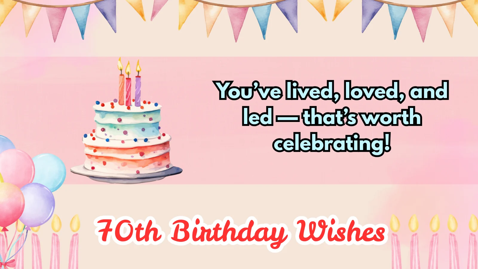 70th birthday wishes