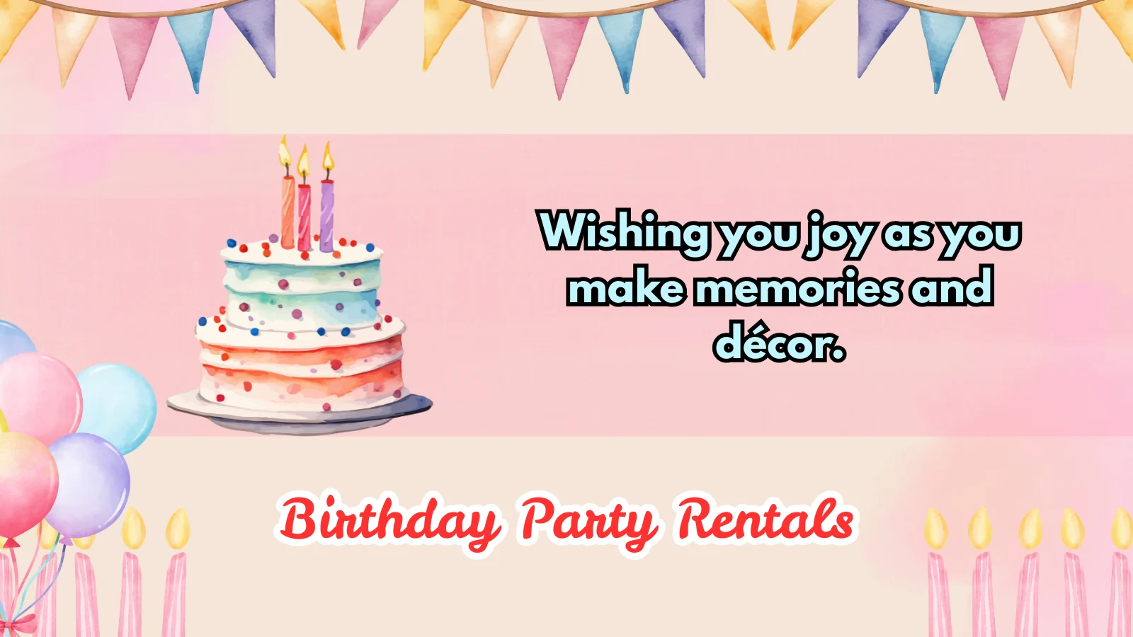 birthday party rentals