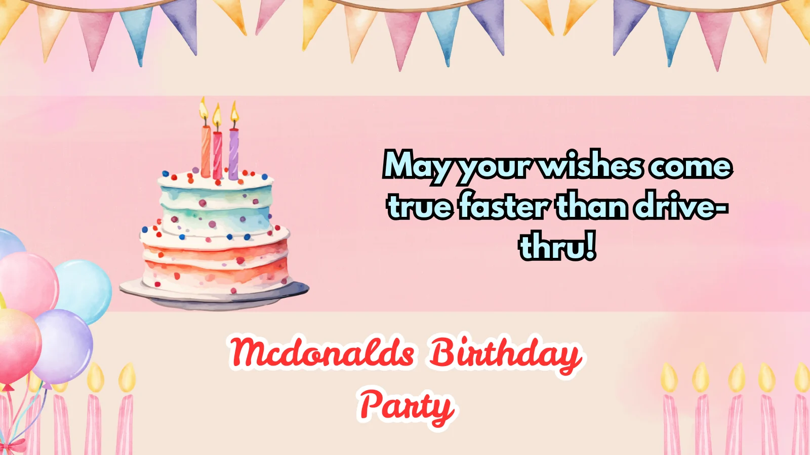 mcdonalds birthday party