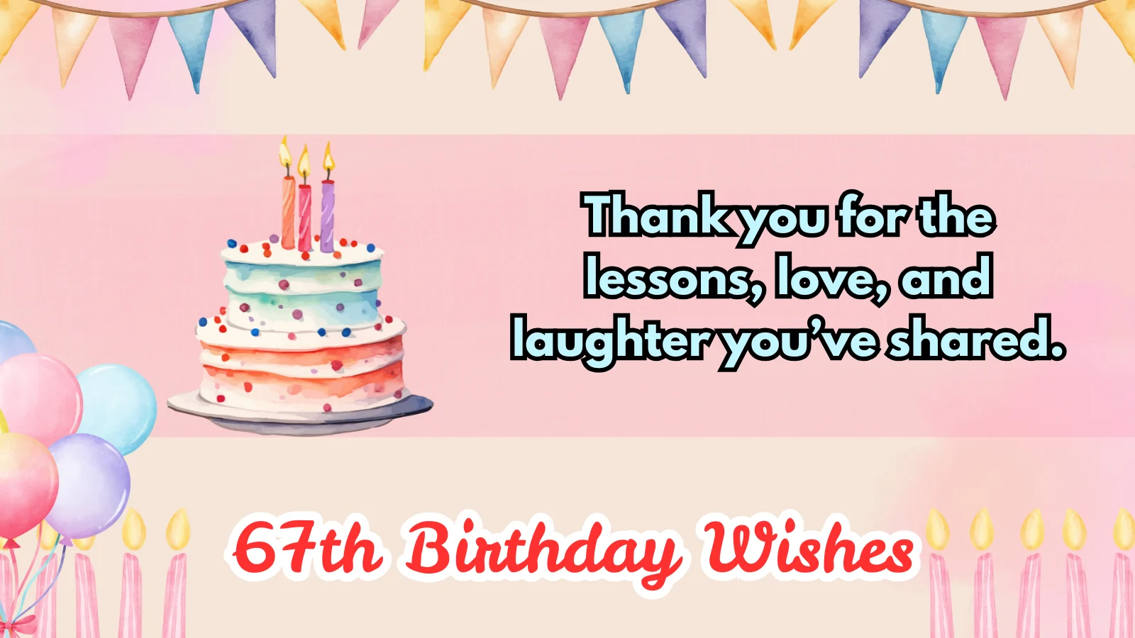 67th birthday wishes