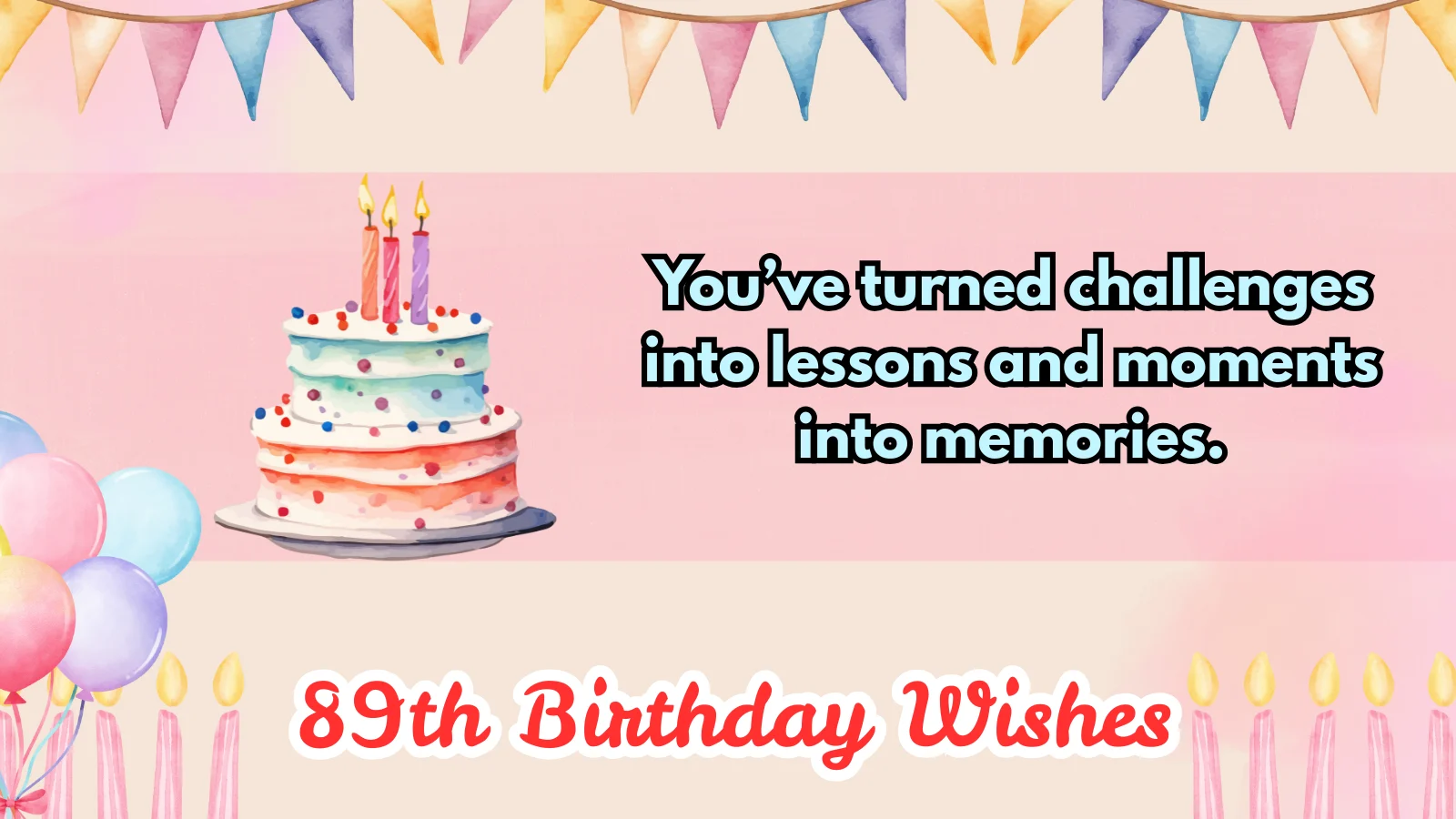 89th birthday wishes